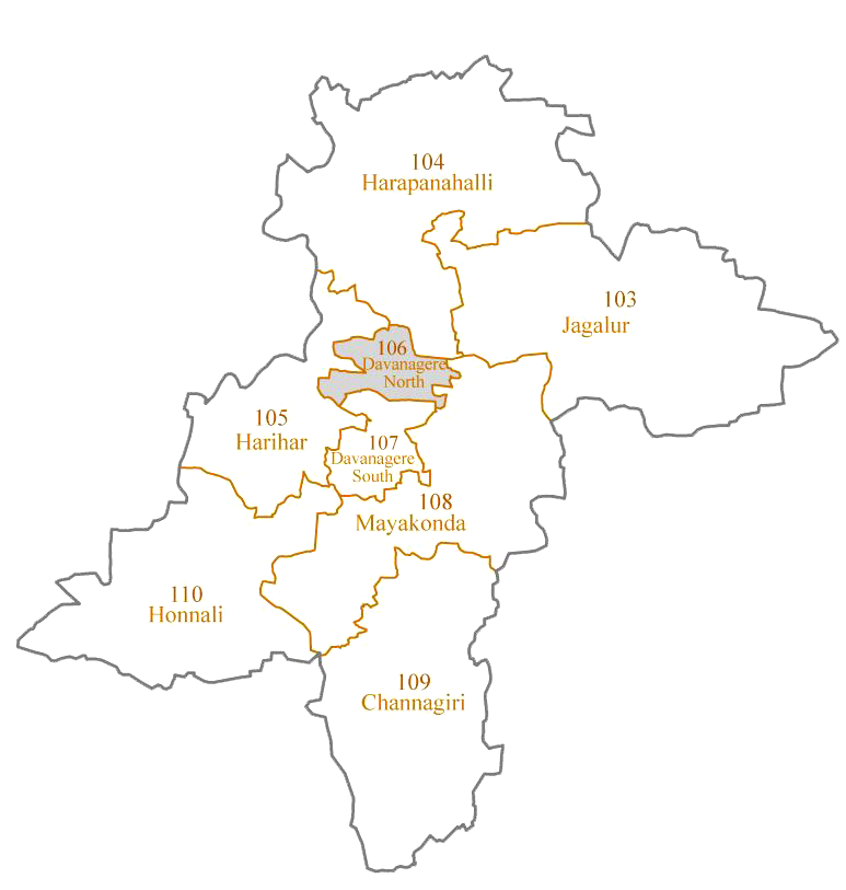 davanagere-constituency-map